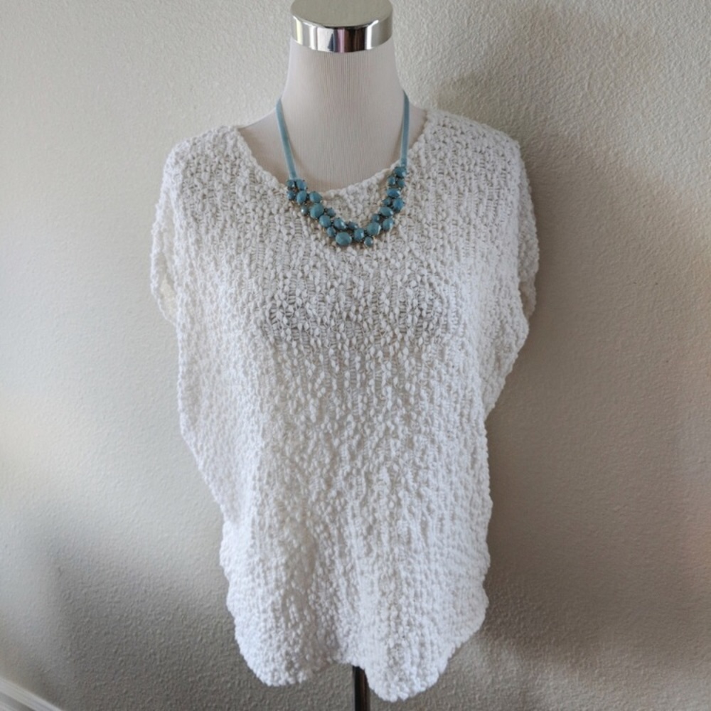 White textured top